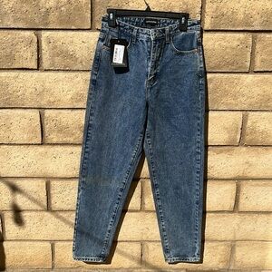 PrettyLittleThing Blue High Rise Jeans